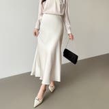 艶と落ち感でオンオフ映える。サテンマーメイドスカート サテンスカート マーメイド… | COCOMOMO | 詳細画像21 