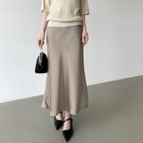 艶と落ち感でオンオフ映える。サテンマーメイドスカート サテンスカート マーメイド… | COCOMOMO | 詳細画像3 