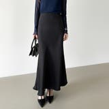 艶と落ち感でオンオフ映える。サテンマーメイドスカート サテンスカート マーメイド… | COCOMOMO | 詳細画像33 