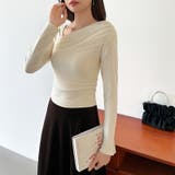 気分で変える2wayデザイン。チュールドレープトップス ワンショルトップス アシ… | COCOMOMO | 詳細画像22 