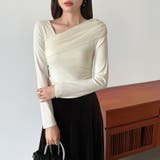 気分で変える2wayデザイン。チュールドレープトップス ワンショルトップス アシ… | COCOMOMO | 詳細画像23 