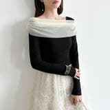 気分で変える2wayデザイン。チュールドレープトップス ワンショルトップス アシ… | COCOMOMO | 詳細画像13 