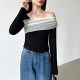 気分で変える2wayデザイン。チュールドレープトップス ワンショルトップス アシ… | COCOMOMO | 詳細画像6 