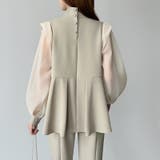華やぎシフォン袖の美脚パンツスーツ セットアップ セレモニー | COCOMOMO | 詳細画像11 