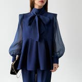 華やぎシフォン袖の美脚パンツスーツ セットアップ セレモニー | COCOMOMO | 詳細画像26 