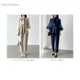 華やぎシフォン袖の美脚パンツスーツ セットアップ セレモニー | COCOMOMO | 詳細画像39 