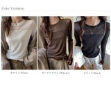 透けすぎない大人シアー。胸元切替シアートップス シアー トップス | COCOMOMO | 詳細画像19 