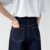 体型カバーして、旬のシルエット。 デニムカーブパンツ ストレッチデニム | COCOMOMO | 詳細画像18