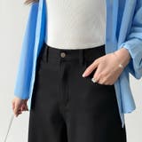 体型カバーして、旬のシルエット。 デニムカーブパンツ ストレッチデニム | COCOMOMO | 詳細画像41