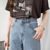 体型カバーして、旬のシルエット。 デニムカーブパンツ ストレッチデニム | COCOMOMO | 詳細画像8