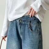 穿くだけで今っぽい、クロスウエストワイドデニム デニムパンツ フリンジ | COCOMOMO | 詳細画像15