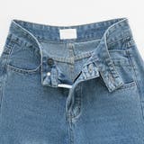 穿くだけで今っぽい、クロスウエストワイドデニム デニムパンツ フリンジ | COCOMOMO | 詳細画像26