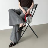 穿くだけで今っぽい、クロスウエストワイドデニム デニムパンツ フリンジ | COCOMOMO | 詳細画像5