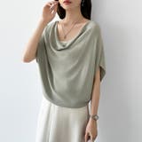 大人が選ぶ涼感ドルマン。 ドレープトップス サマーニット | COCOMOMO | 詳細画像15