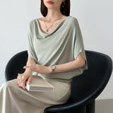 大人が選ぶ涼感ドルマン。 ドレープトップス サマーニット | COCOMOMO | 詳細画像18