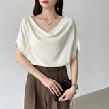 大人が選ぶ涼感ドルマン。 ドレープトップス サマーニット | COCOMOMO | 詳細画像2