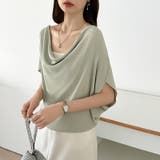 大人が選ぶ涼感ドルマン。 ドレープトップス サマーニット | COCOMOMO | 詳細画像20