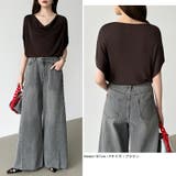 大人が選ぶ涼感ドルマン。 ドレープトップス サマーニット | COCOMOMO | 詳細画像26