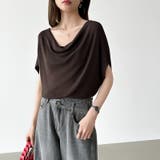 大人が選ぶ涼感ドルマン。 ドレープトップス サマーニット | COCOMOMO | 詳細画像27