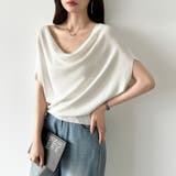 大人が選ぶ涼感ドルマン。 ドレープトップス サマーニット | COCOMOMO | 詳細画像34