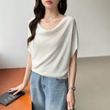 大人が選ぶ涼感ドルマン。 ドレープトップス サマーニット | COCOMOMO | 詳細画像38