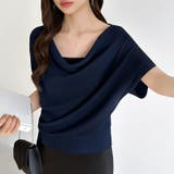 大人が選ぶ涼感ドルマン。 ドレープトップス サマーニット | COCOMOMO | 詳細画像45