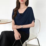 大人が選ぶ涼感ドルマン。 ドレープトップス サマーニット | COCOMOMO | 詳細画像46