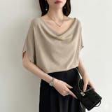 大人が選ぶ涼感ドルマン。 ドレープトップス サマーニット | COCOMOMO | 詳細画像49