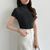 品よくきれいめハイネックサマーニット 半袖ニット サマーニット | COCOMOMO | 詳細画像21