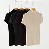 品よくきれいめハイネックサマーニット 半袖ニット サマーニット | COCOMOMO | 詳細画像39