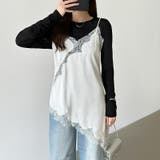 レイヤード映えサテンレースキャミソール レース キャミソール | COCOMOMO | 詳細画像13