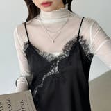 レイヤード映えサテンレースキャミソール レース キャミソール | COCOMOMO | 詳細画像26