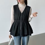 重ねるだけで更新。 ペプラムデニムベスト デニムベスト | COCOMOMO | 詳細画像20