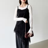 コーデに悩まないレイヤードセット レースキャミソール シアーカットソー | COCOMOMO | 詳細画像15 