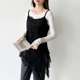 コーデに悩まないレイヤードセット レースキャミソール シアーカットソー | COCOMOMO | 詳細画像16 