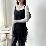 コーデに悩まないレイヤードセット レースキャミソール シアーカットソー | COCOMOMO | 詳細画像21 