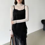 上品な大人のきらめきラメシアートップス ハイネック シアー | COCOMOMO | 詳細画像28 