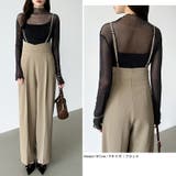 上品な大人のきらめきラメシアートップス ハイネック シアー | COCOMOMO | 詳細画像35 