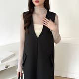 上品な大人のきらめきラメシアートップス ハイネック シアー | COCOMOMO | 詳細画像46 