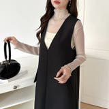 上品な大人のきらめきラメシアートップス ハイネック シアー | COCOMOMO | 詳細画像47 