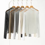 上品な大人のきらめきラメシアートップス ハイネック シアー | COCOMOMO | 詳細画像48 