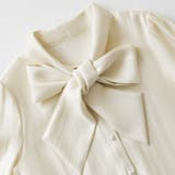 上品艶サテンのリボンブラウス ボウタイ ブラウス | COCOMOMO | 詳細画像40