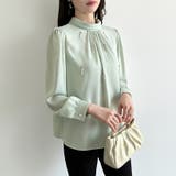 一枚で、きちんと華やか。パールビジュー付きブラウス ブラウス フォーマル | COCOMOMO | 詳細画像12 