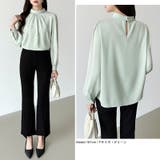 一枚で、きちんと華やか。パールビジュー付きブラウス ブラウス フォーマル | COCOMOMO | 詳細画像15 