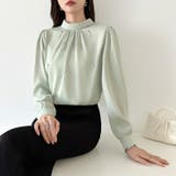 一枚で、きちんと華やか。パールビジュー付きブラウス ブラウス フォーマル | COCOMOMO | 詳細画像18 