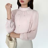 一枚で、きちんと華やか。パールビジュー付きブラウス ブラウス フォーマル | COCOMOMO | 詳細画像20 