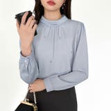 一枚で、きちんと華やか。パールビジュー付きブラウス ブラウス フォーマル | COCOMOMO | 詳細画像28 