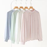 一枚で、きちんと華やか。パールビジュー付きブラウス ブラウス フォーマル | COCOMOMO | 詳細画像36 