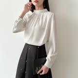 一枚で、きちんと華やか。パールビジュー付きブラウス ブラウス フォーマル | COCOMOMO | 詳細画像4 