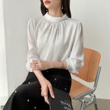 一枚で、きちんと華やか。パールビジュー付きブラウス ブラウス フォーマル | COCOMOMO | 詳細画像8 